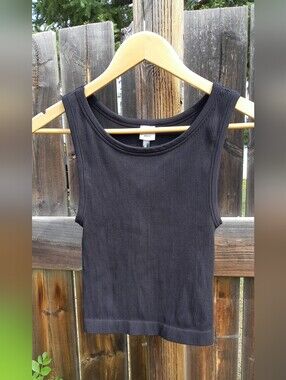 Black Spandex Aritzia Sunday Best Black Tank Top
